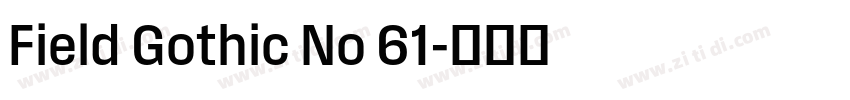 Field Gothic No 61字体转换